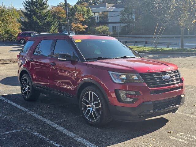 Ruby Red Metallic Tinted Clearcoat 2017 Ford Explorer SUV / Crossover All-Wheel Drive 6-Speed Automatic