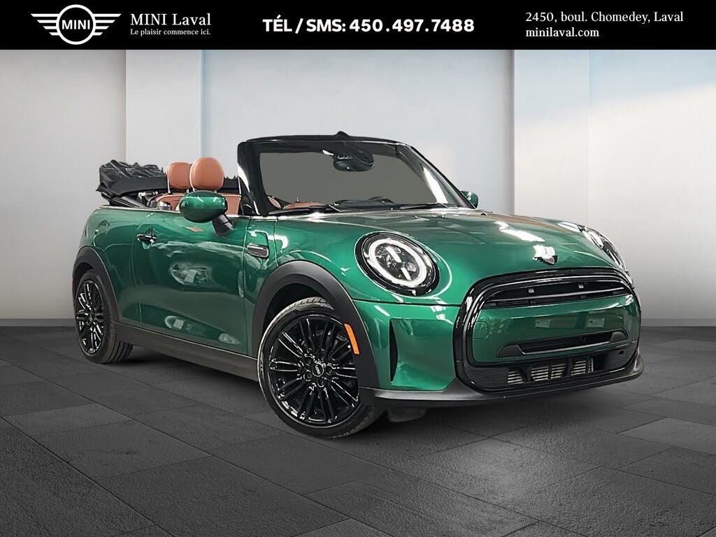 Green 2024 MINI Cooper Convertible Front-Wheel Drive Automatic