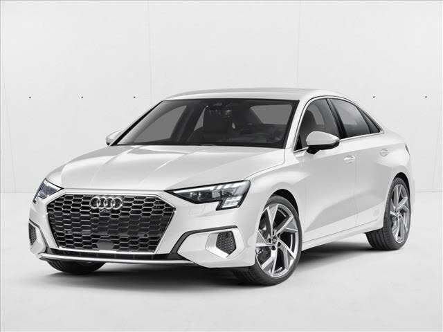 Glacier White Metallic 2023 Audi A3 Sedan All-Wheel Drive Automatic