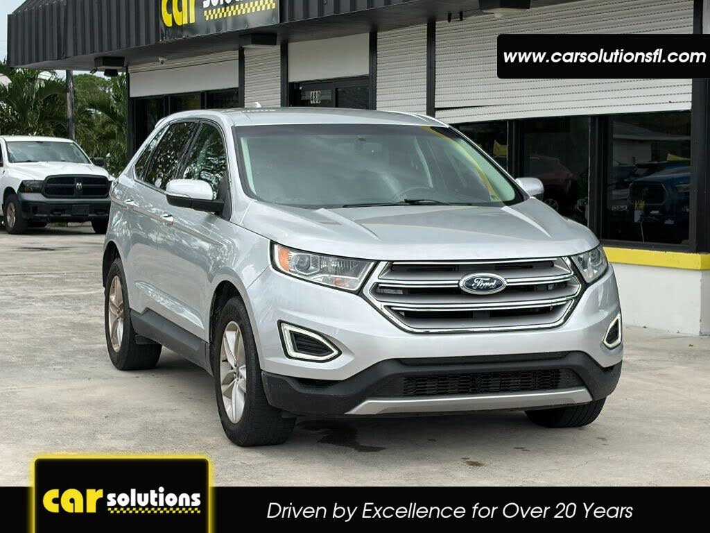 Silver 2017 Ford Edge SUV / Crossover Front-Wheel Drive 6-Speed Automatic