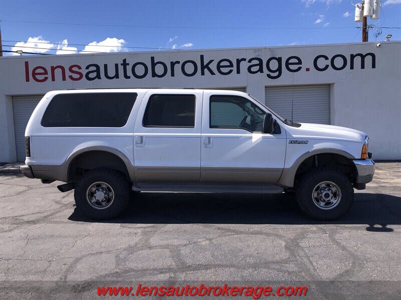 Oxford White Clearcoat 2001 Ford Excursion SUV / Crossover Four-Wheel Drive Automatic