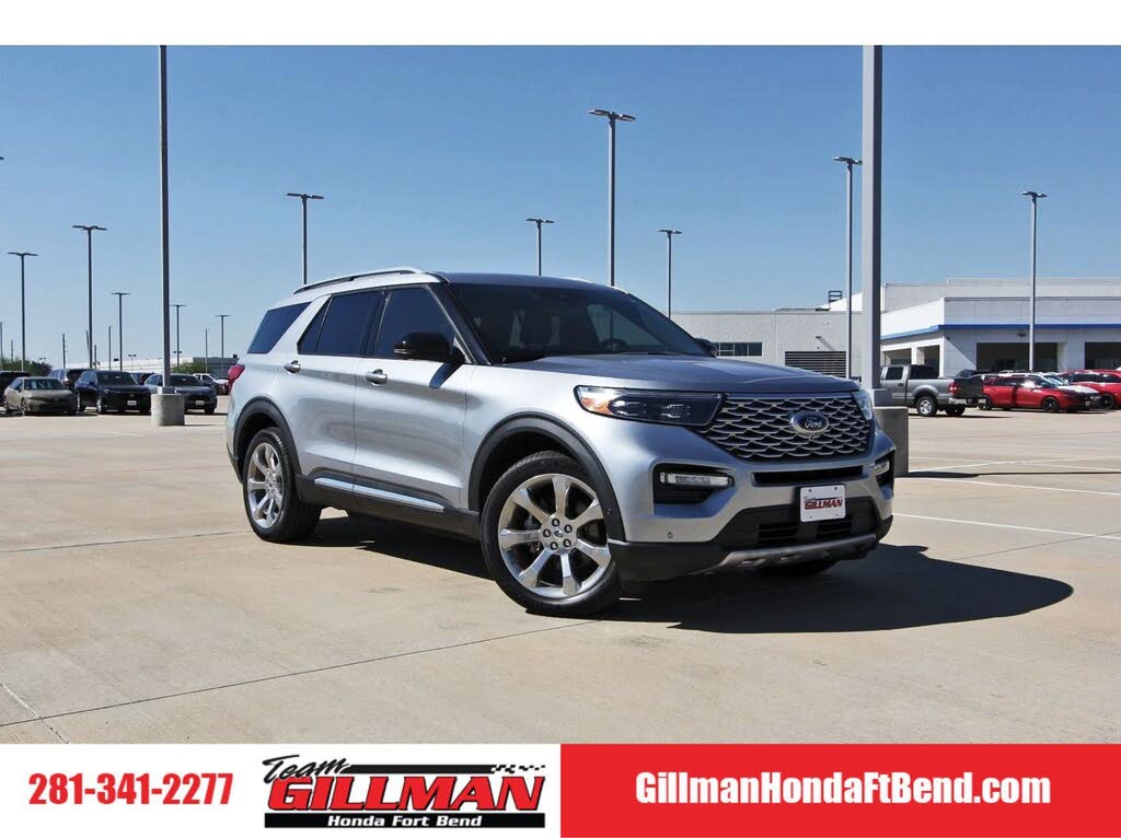 Iconic Silver Metallic 2020 Ford Explorer SUV / Crossover All-Wheel Drive Automatic