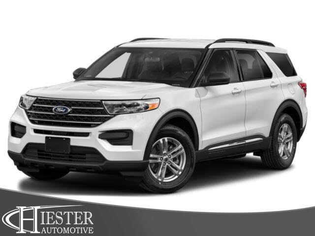 Blue 2020 Ford Explorer SUV / Crossover Rear-Wheel Drive Automatic