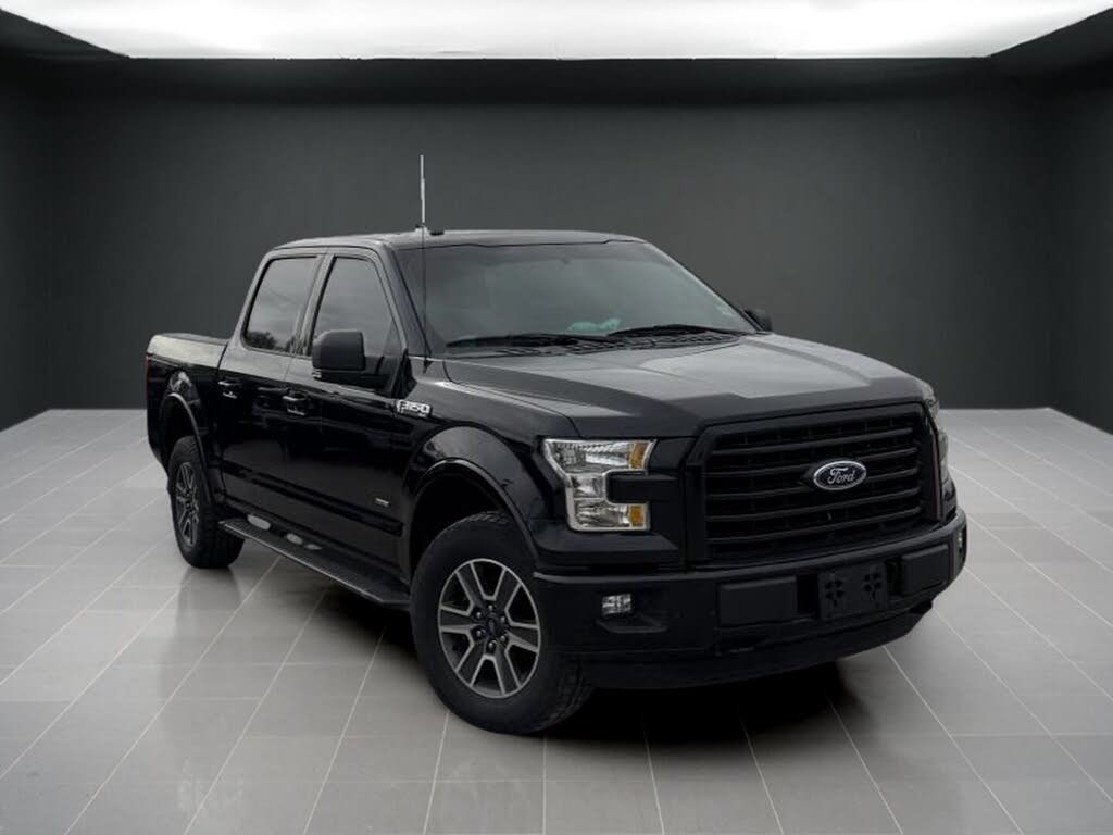 Black 2016 Ford F-150 Pickup Truck Four-Wheel Drive Automatic