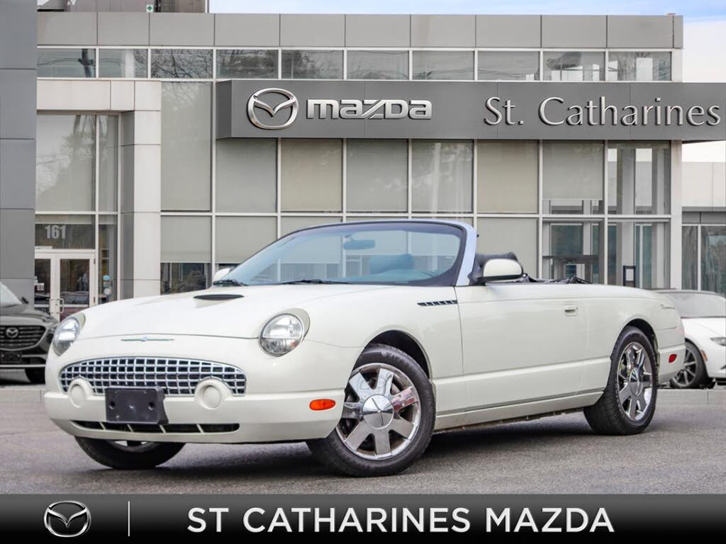 Cream 2002 Ford Thunderbird Convertible Rear-Wheel Drive Automatic