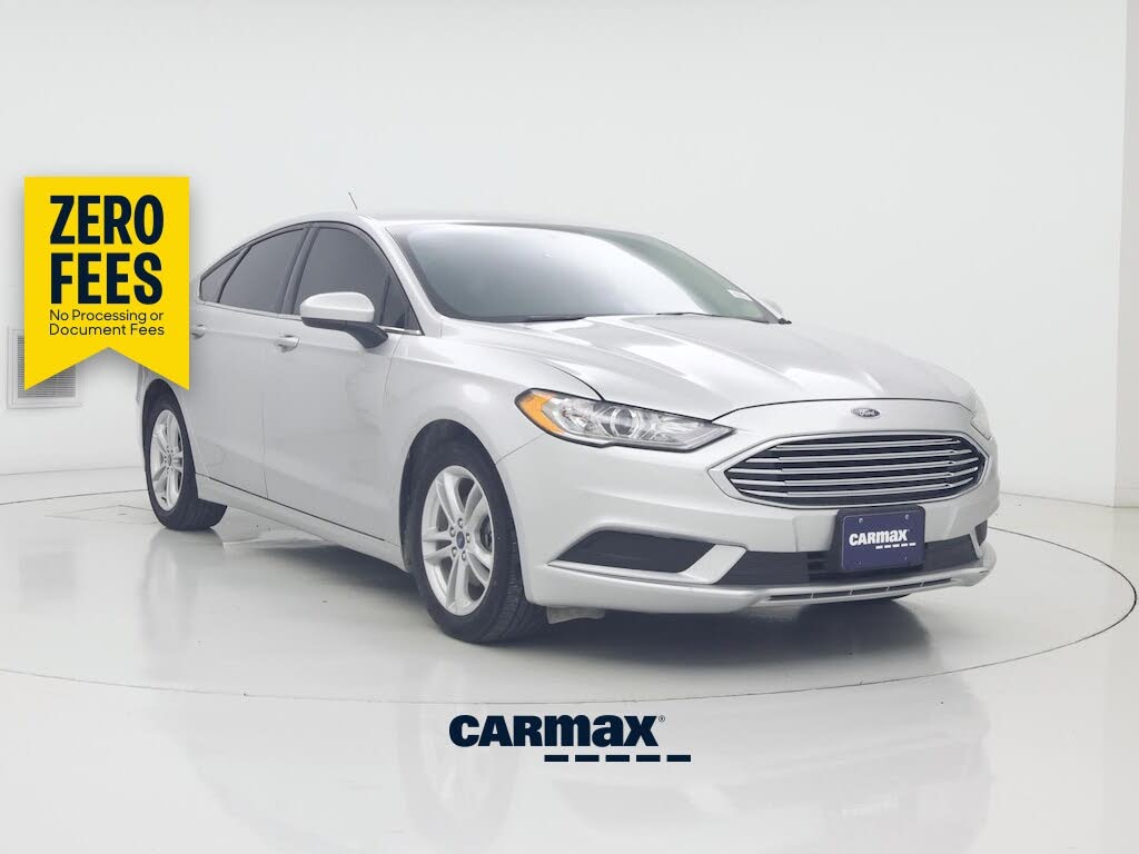 Silver 2018 Ford Fusion Sedan Front-Wheel Drive Automatic