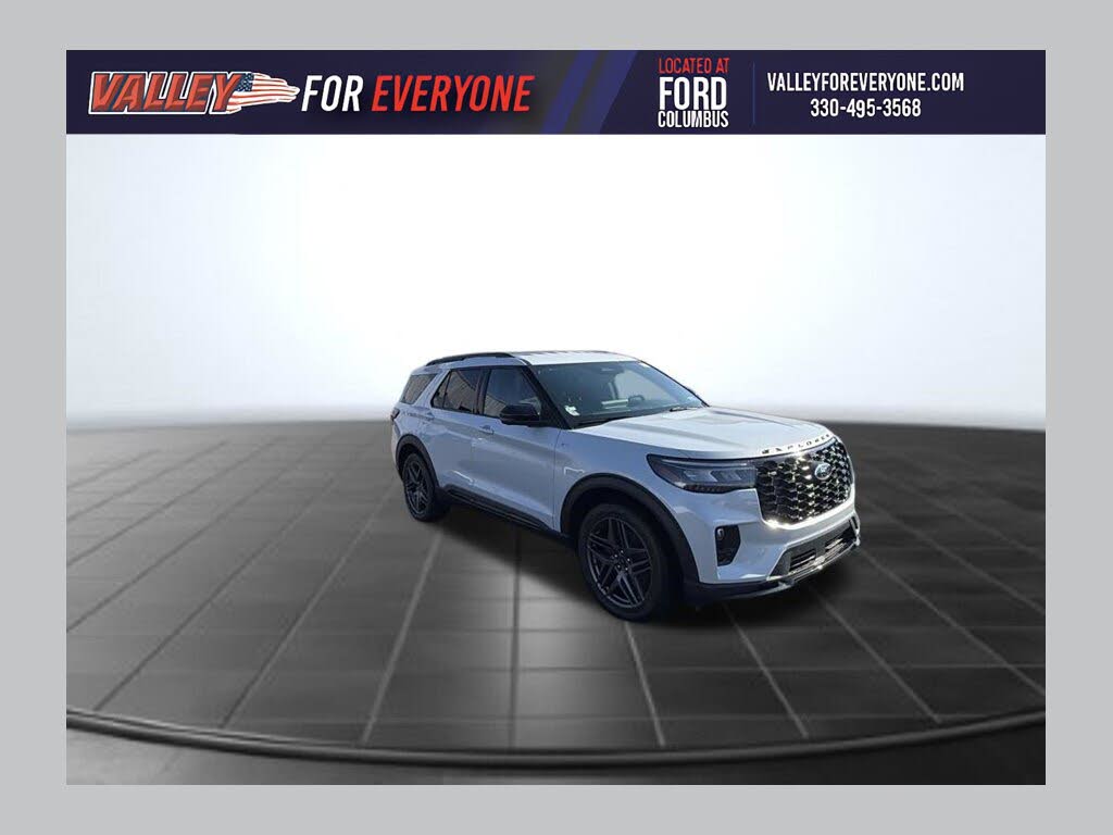 White Metallic 2026 Ford Explorer SUV / Crossover All-Wheel Drive Automatic