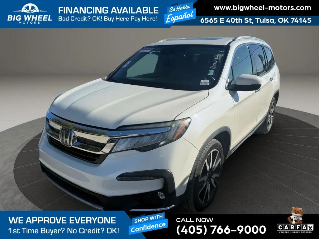 White 2019 Honda Pilot SUV / Crossover Front-Wheel Drive 9-Speed Automatic