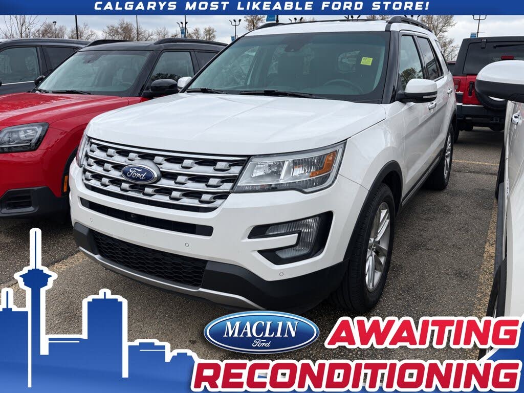 White 2017 Ford Explorer SUV / Crossover All-Wheel Drive Automatic