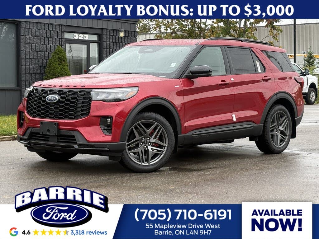 Red 2026 Ford Explorer SUV / Crossover All-Wheel Drive Automatic