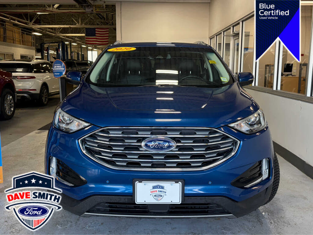 Atlas Blue 2020 Ford Edge SUV / Crossover All-Wheel Drive 8-Speed Automatic