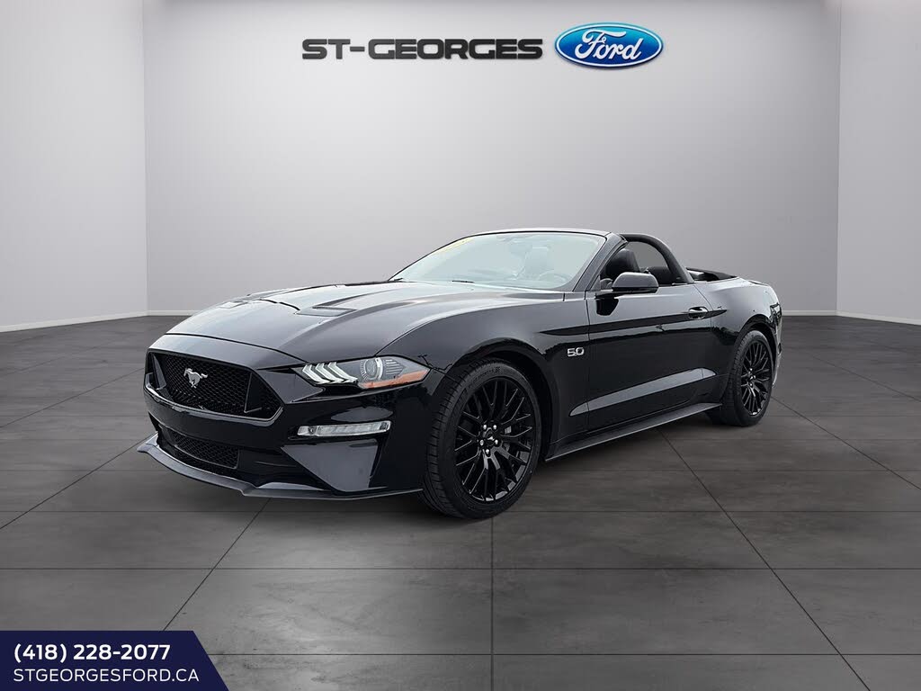 Black 2018 Ford Mustang Convertible Rear-Wheel Drive Manual