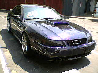 1988 Ford mustang with flames #7