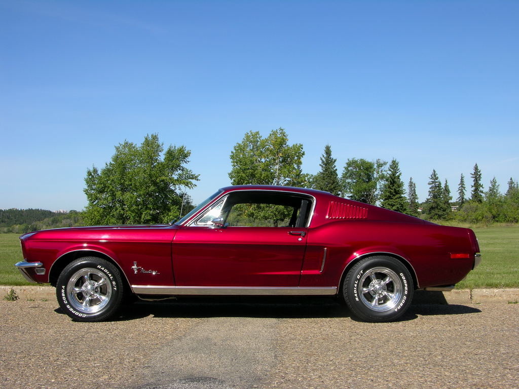 1968 Ford Mustang Engine Decals