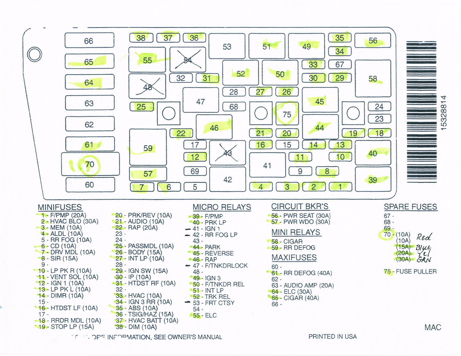 A Rear Fuse Box Diagram For 2000 Mercedes Benz | Wiring Library