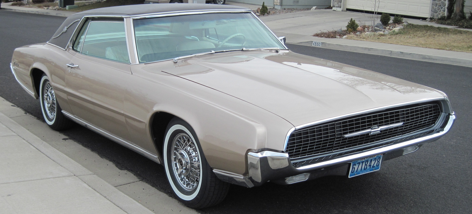 67 thunderbird remove vinyl top