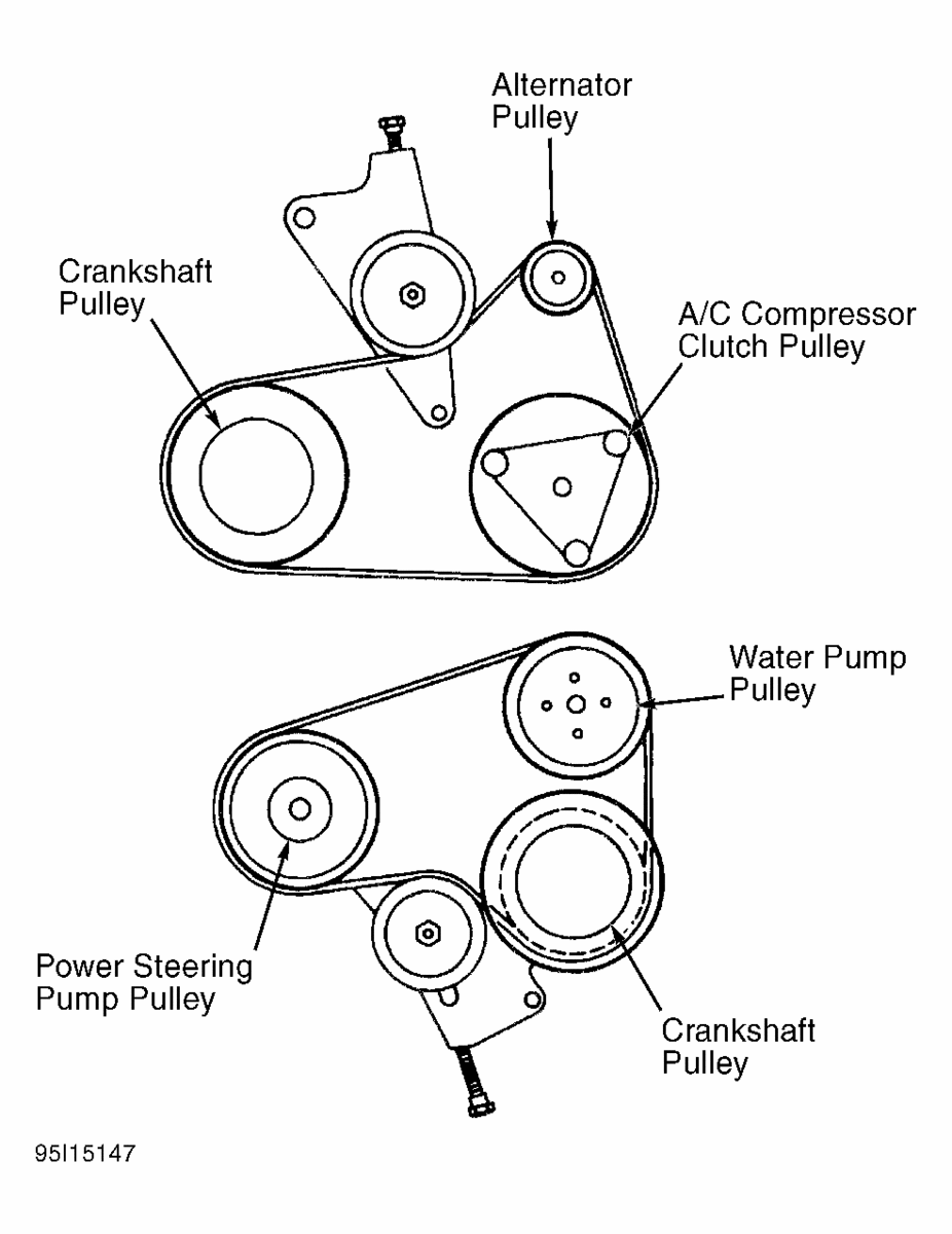 Ford Probe Questions - Diagram Of Belts 95 Probe
