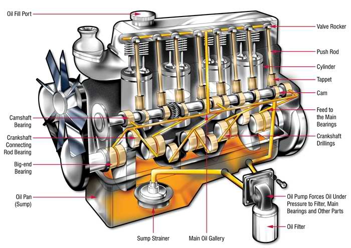 What does a camshaft do?