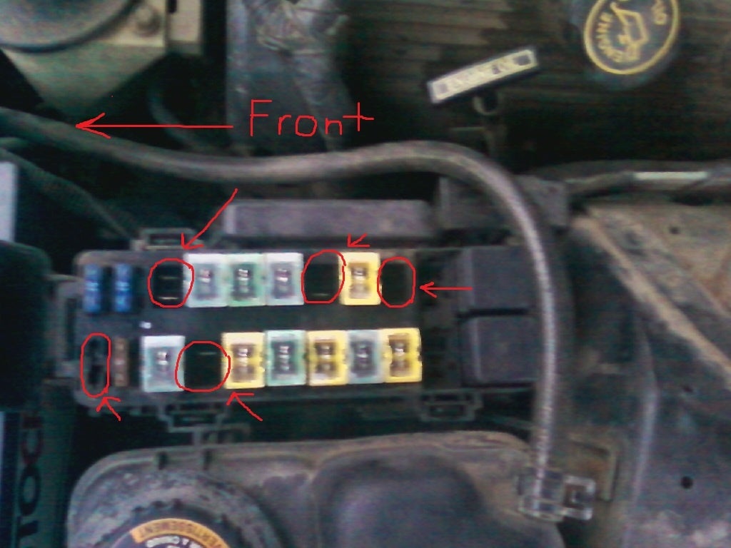 Ford Thunderbird Questions - What fuses are these? - CarGurus
