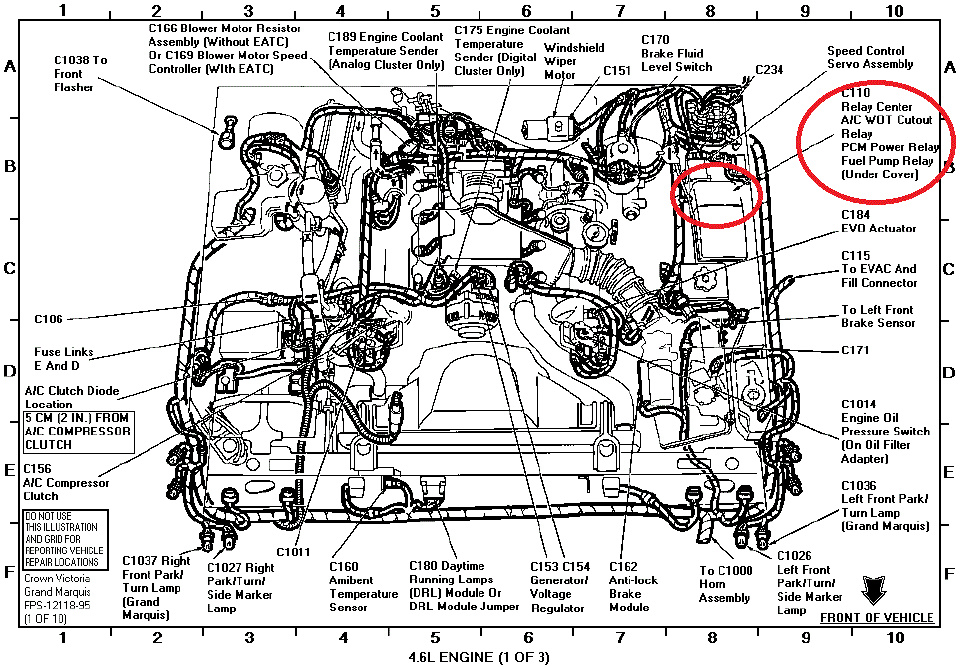 Mercury Grand Marquis Questions - were is the fuses or relay located on