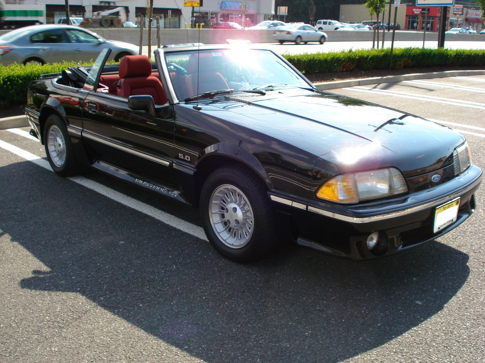 1988 Ford mustang gt red convertible #7