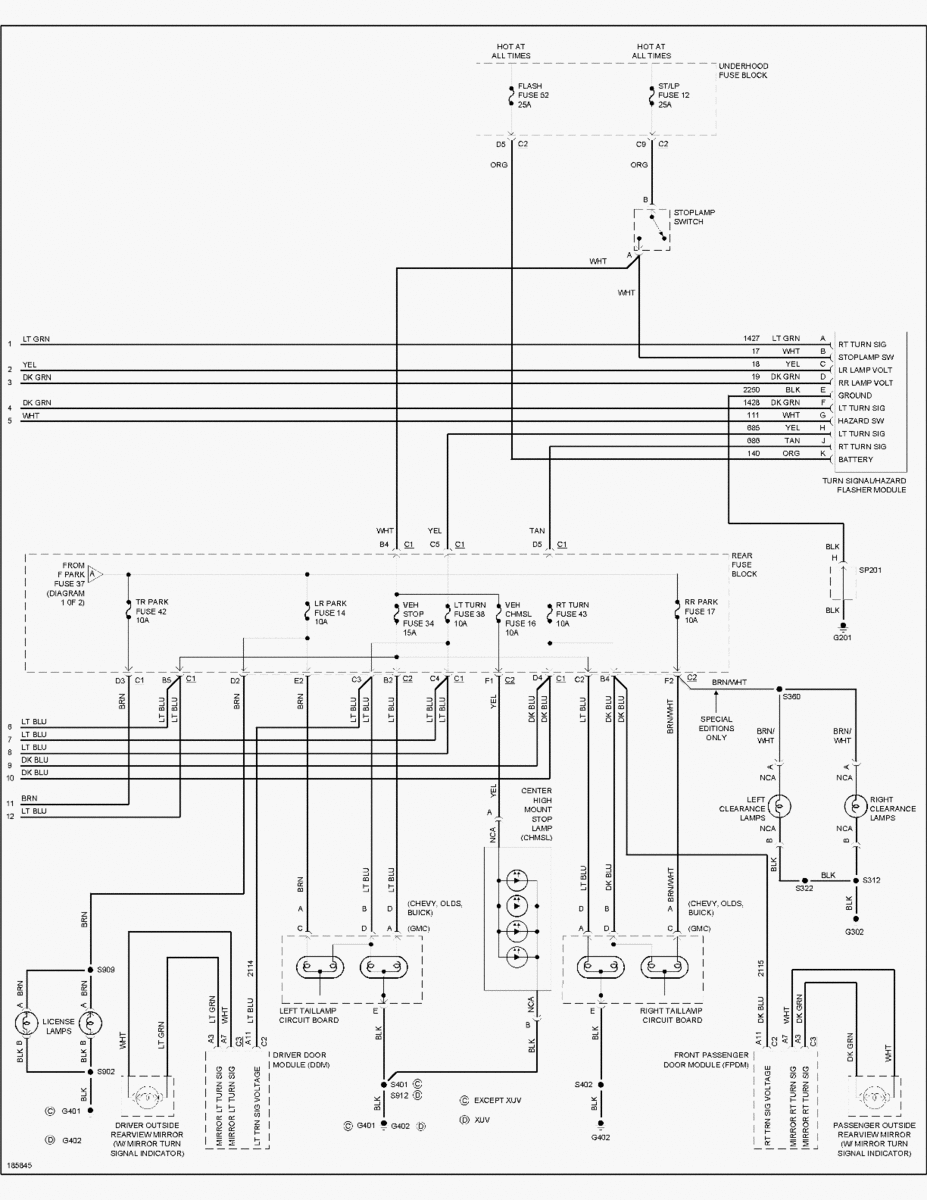 2005 Chevy Silverado Tail Light Wiring Diagram Wiring Site Resource