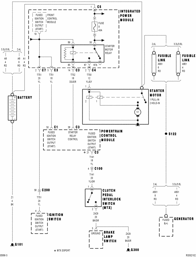 2005 Chrysler Town And Country 3 8 W, 2002 Dodge Caravan Ignition Switch Wiring Diagram
