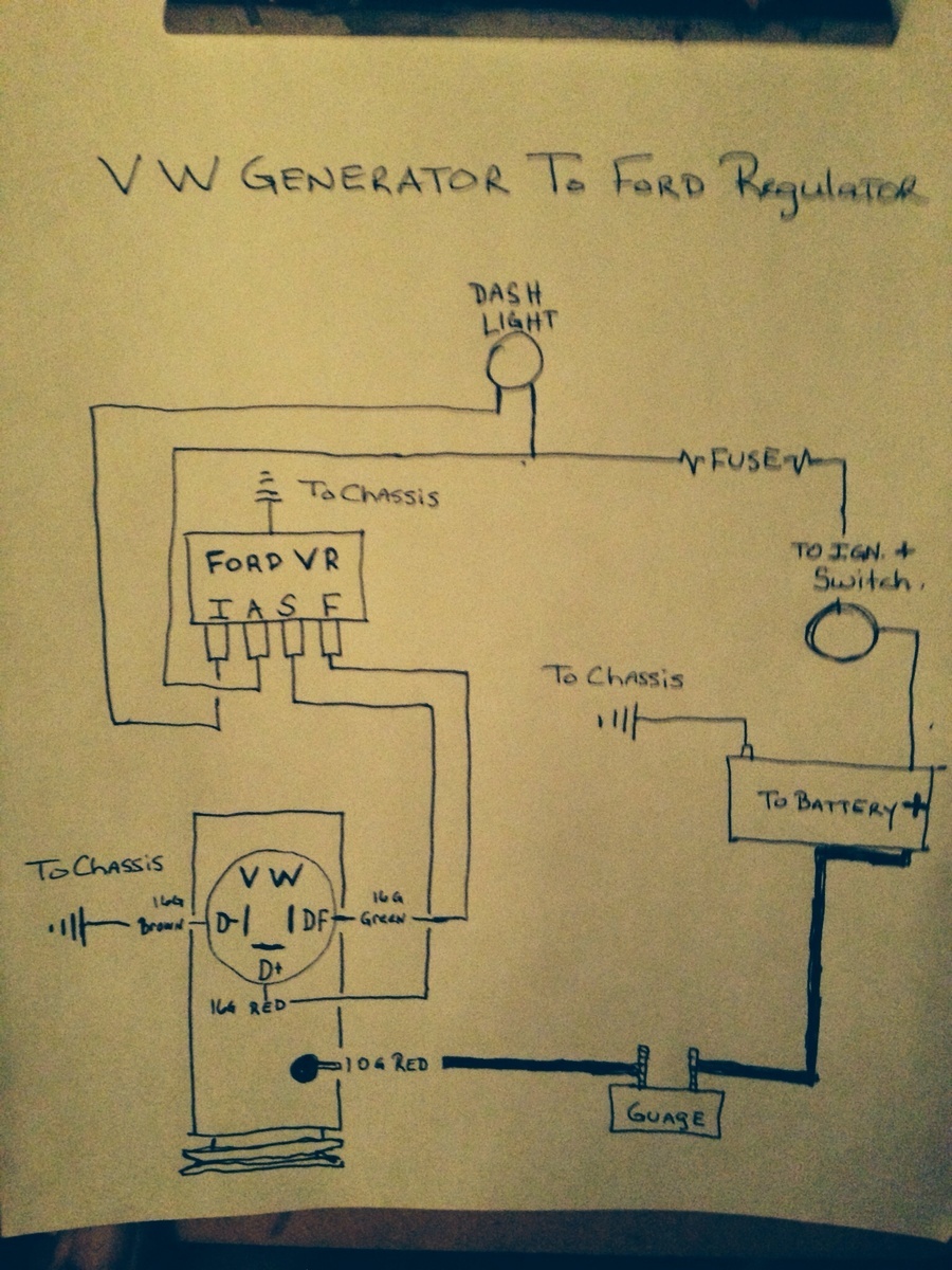 generator voltage regulator wiring diagram