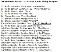 Honda Accord Questions - what is the wire color code for a ... 99 honda accord speaker wire diagram 