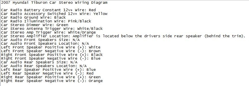 Hyundai Tiburon Questions Does Anybody Have An Image File Or Pdf Of A Wiring Diagram For Infinit Cargurus