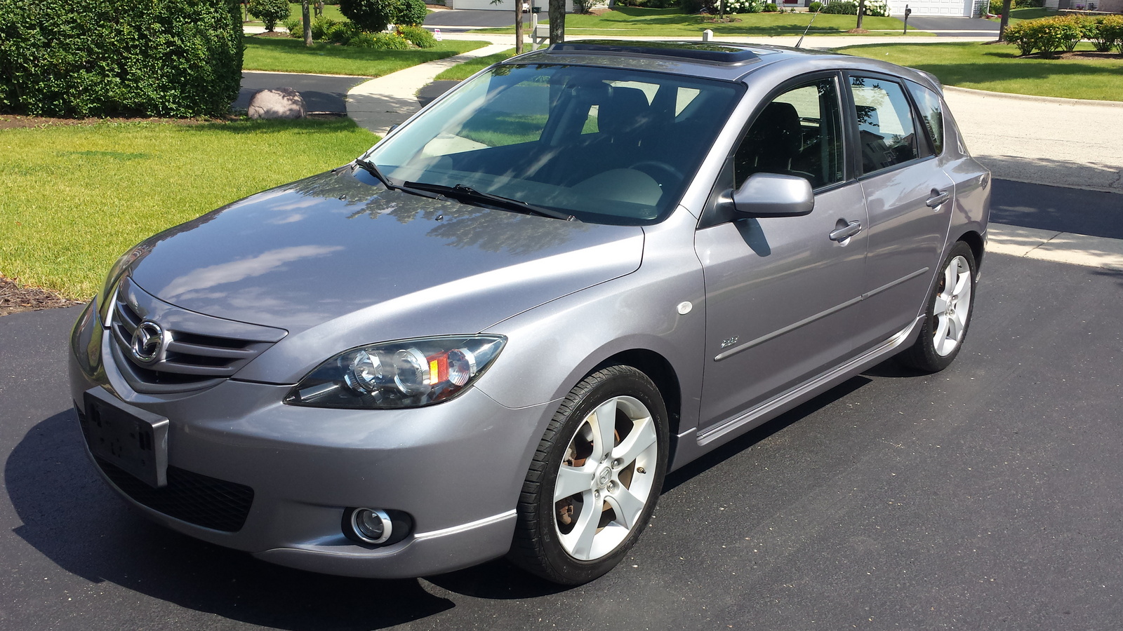 Фото mazda 6 2005 года темно серого цвета