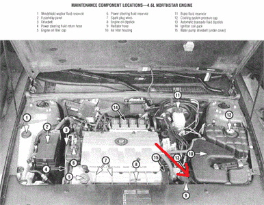 Cadillac Deville Questions Can T Find The Transmission Fluid Filler Dipstick 99 Sedandeville Cargurus