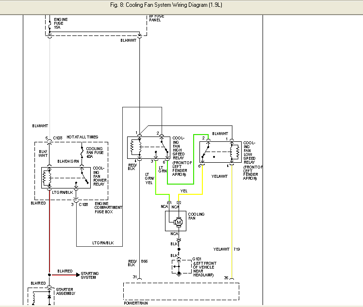 Ford Escort Questions - Ford escort cooling fan will not ...