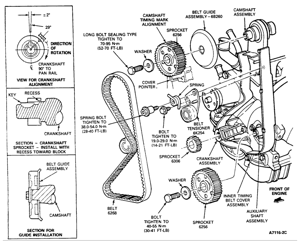 Timing belt ford outlet ranger