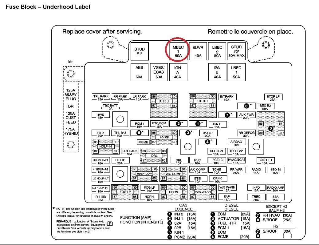 Silverado Fuse Diagram Wiring Diagram Raw