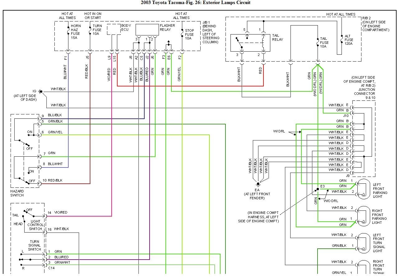 2002 Tacoma Cabin Fuse Diagram