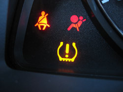 what does the exclamation mark mean in a car