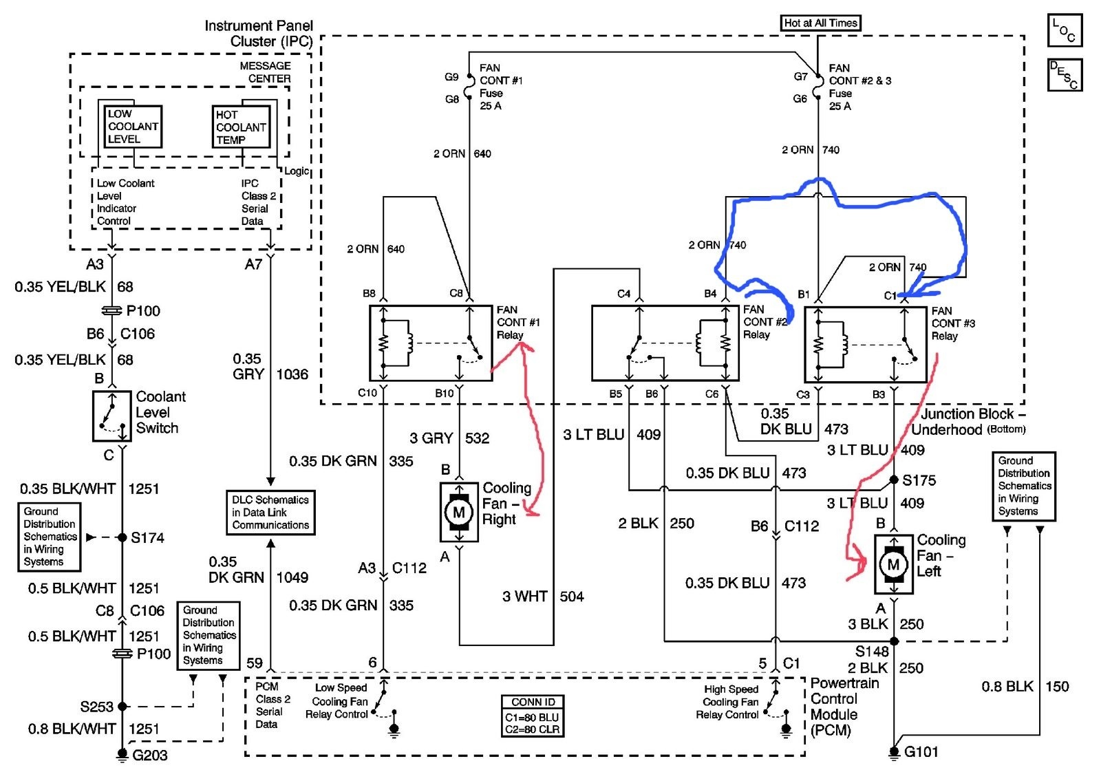 2000 impala low coolant light reset