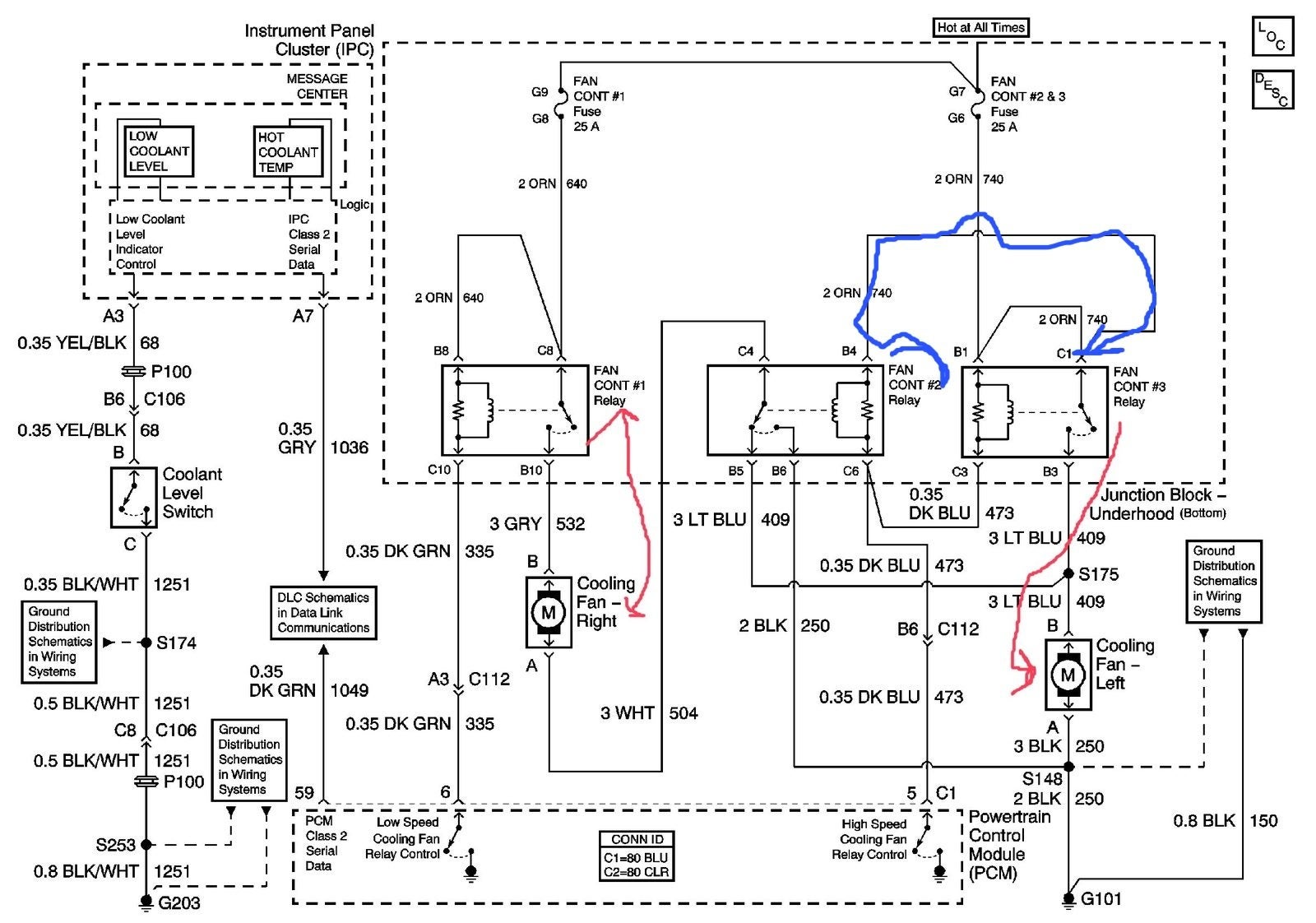 Chevrolet Impala Questions - Location of cooling fan relay ... 2000 malibu cooling fan wiring diagrams 