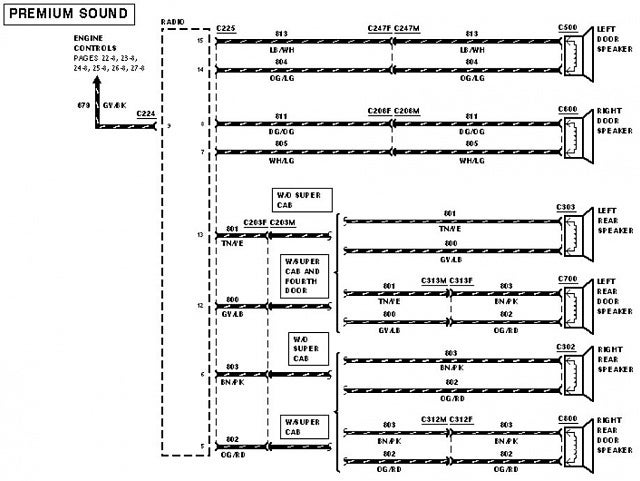 Need Factory Stereo Wiring Diagram, 1999 F350 Stereo Wiring Diagram