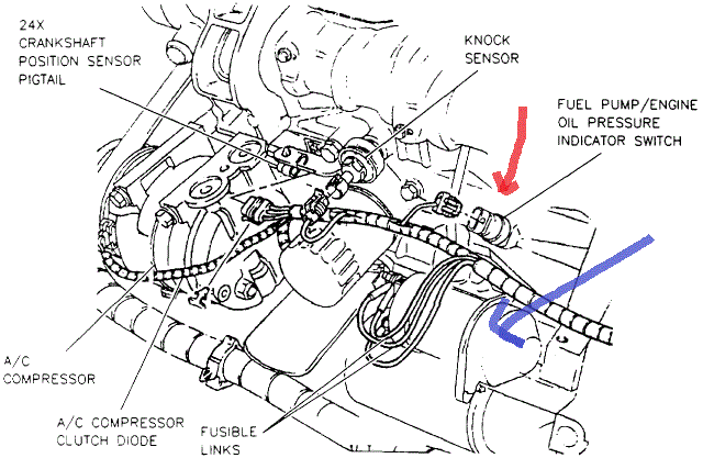 2000 chevy cavalier oil pressure sensor