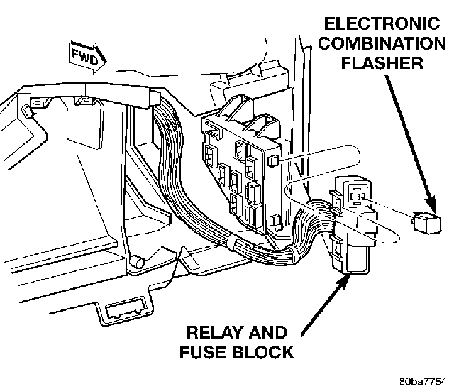 Flasher relay location turn signal 