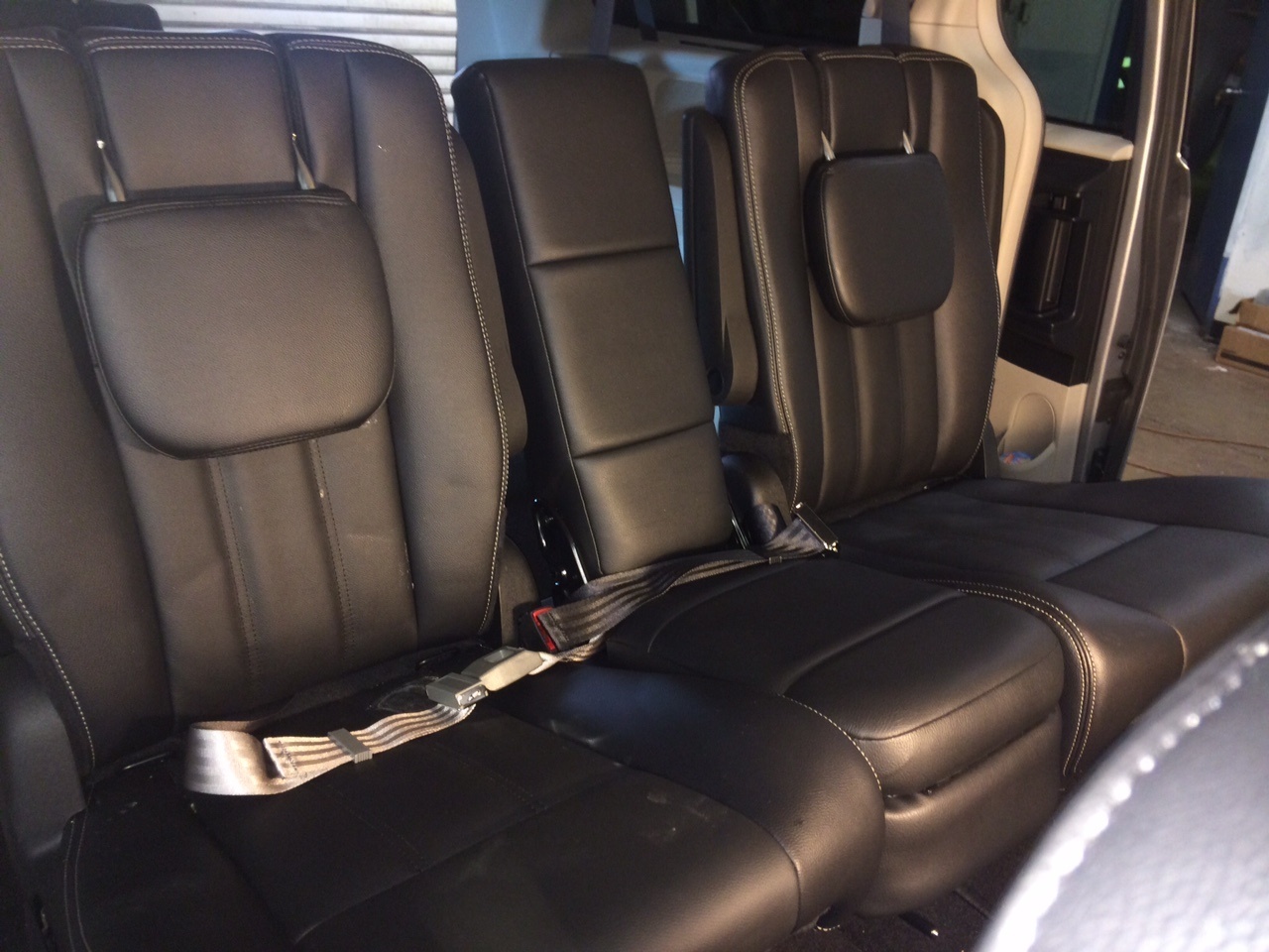 Dodge caravan car shop seat installation