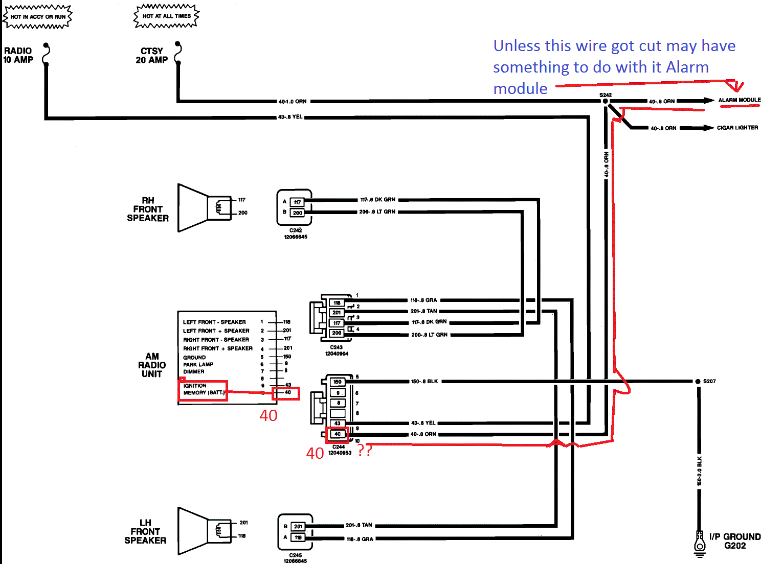 Gmc Jimmy Questions Took Out Radio Cut Wires That Go Into Wire Harness Haven T Installed Cargurus