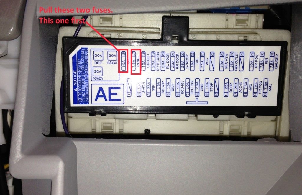 2009 Corolla Fuse Panel Wiring Diagrams