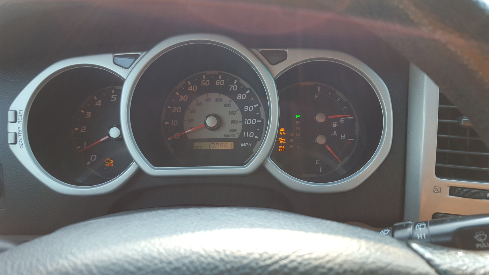 2007 rav4 engine light vsc 4wd