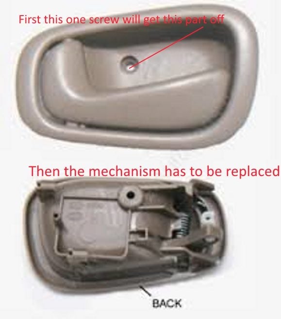 Toyota Corolla Questions How To Open Front Door Ds With Both Inside Outside Handles Broken Cargurus