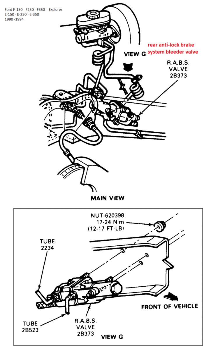 1989 F150 Rear Brake Diagram