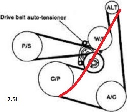 2005 altima serpentine belt diagram