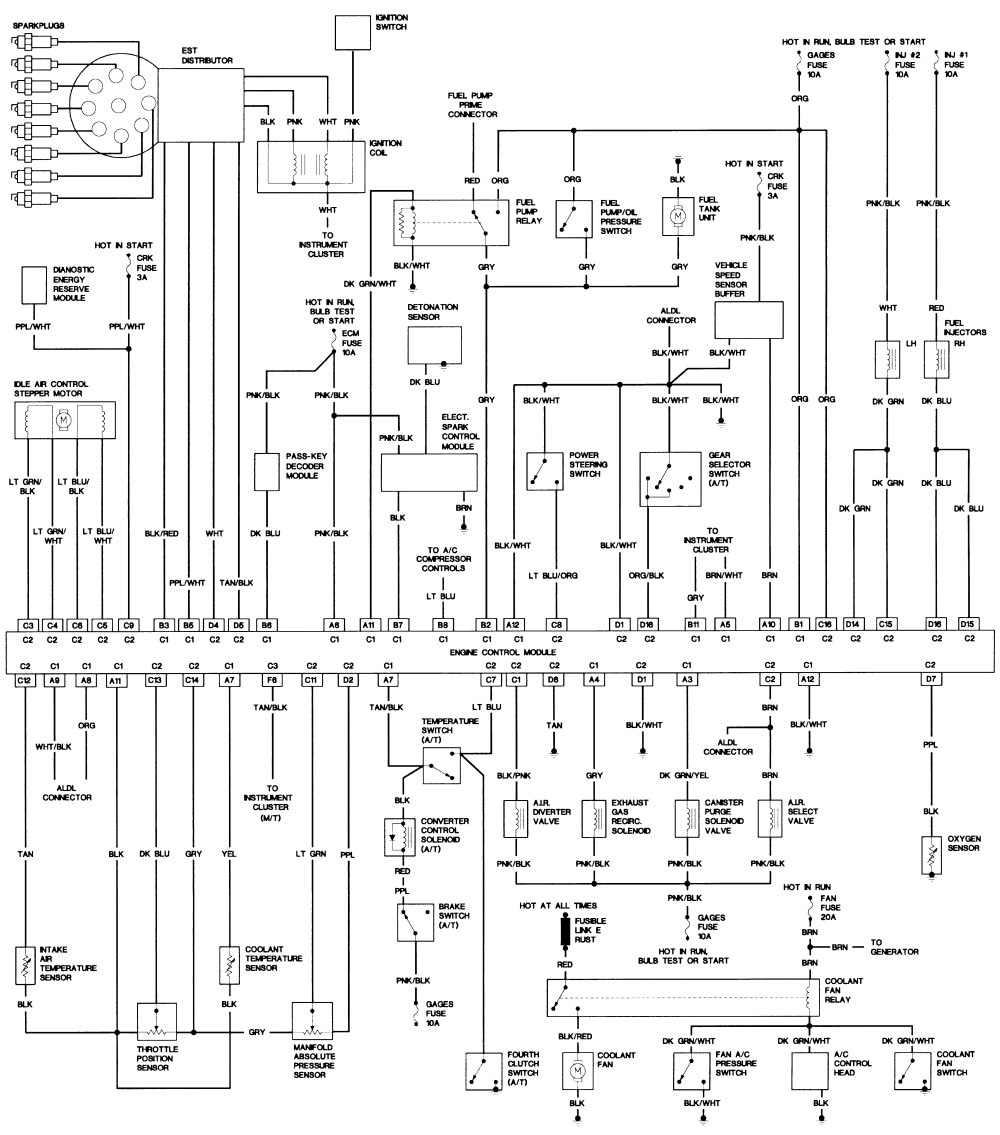 Chevrolet Corvette Questions I Need To Know The Wiring Colors For The 1992 Corvette Lt1 Altenator Cargurus